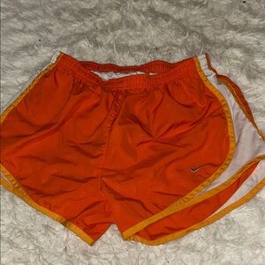 Nike Orange Shorts with Yellow Accents